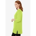 thumbnail image 3 of Woman Within Plus Size Perfect Three-Quarter-Sleeve Scoopneck Tunic, 3 of 5