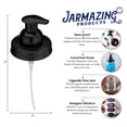 thumbnail image 2 of Jarmazing Products Mason Jar Foaming Soap Dispenser Lids - Includes waterproof stickers! Black - 1 Pack, 2 of 2