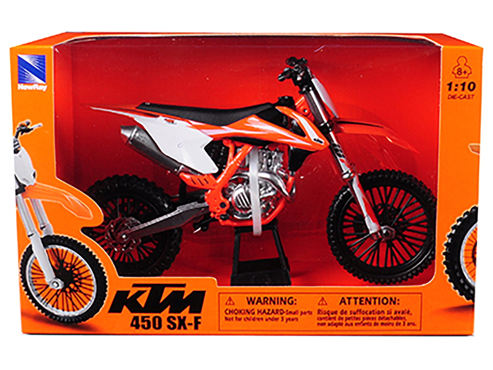 MINIATURE MOTO KTM 450 SX-F C.WEBB (ECHELLE 1:10)