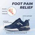thumbnail image 5 of FitVille-Zapatos Deportivos informales para hombre, zapatillas ligeras, antideslizantes, para correr, para pies hinchados, soporte para arco, 5 of 5