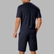 thumbnail image 5 of Ceisia Men's Slim Fit Diamond Jacquard 2-Piece Set Crew Neck Short Sleeve T-Shirt with Elastic Waist Drawstring Shorts Gifts, 5 of 7
