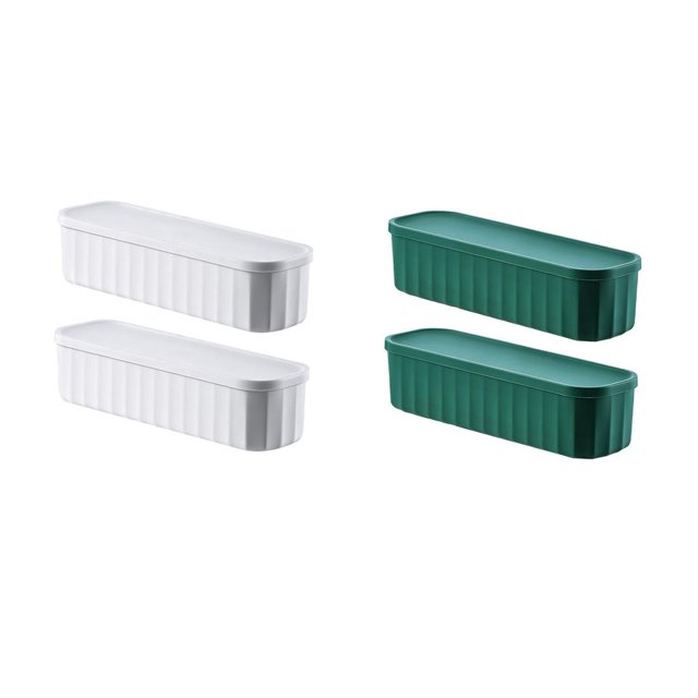 Estuche de almacenamiento Estuche de Almacenamiento Ahorro de Espacio con Tapa Apilable para Interior Misceláneas Magideal Estuche de almacenamiento