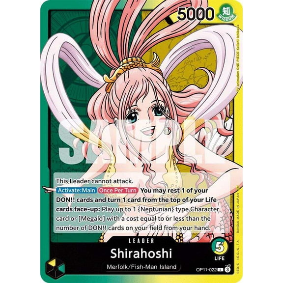 One Piece A Fist of Divine Speed Leader Shirahoshi OP11-022