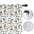thumbnail image 4 of Blackout Kids Curtains,Cartoon Construction Vehicles Trees White Pattern Childrens Insulated Curtains Set Of 2,Bedroom Essentials,Toddler Room Decor 42"x54", 4 of 5