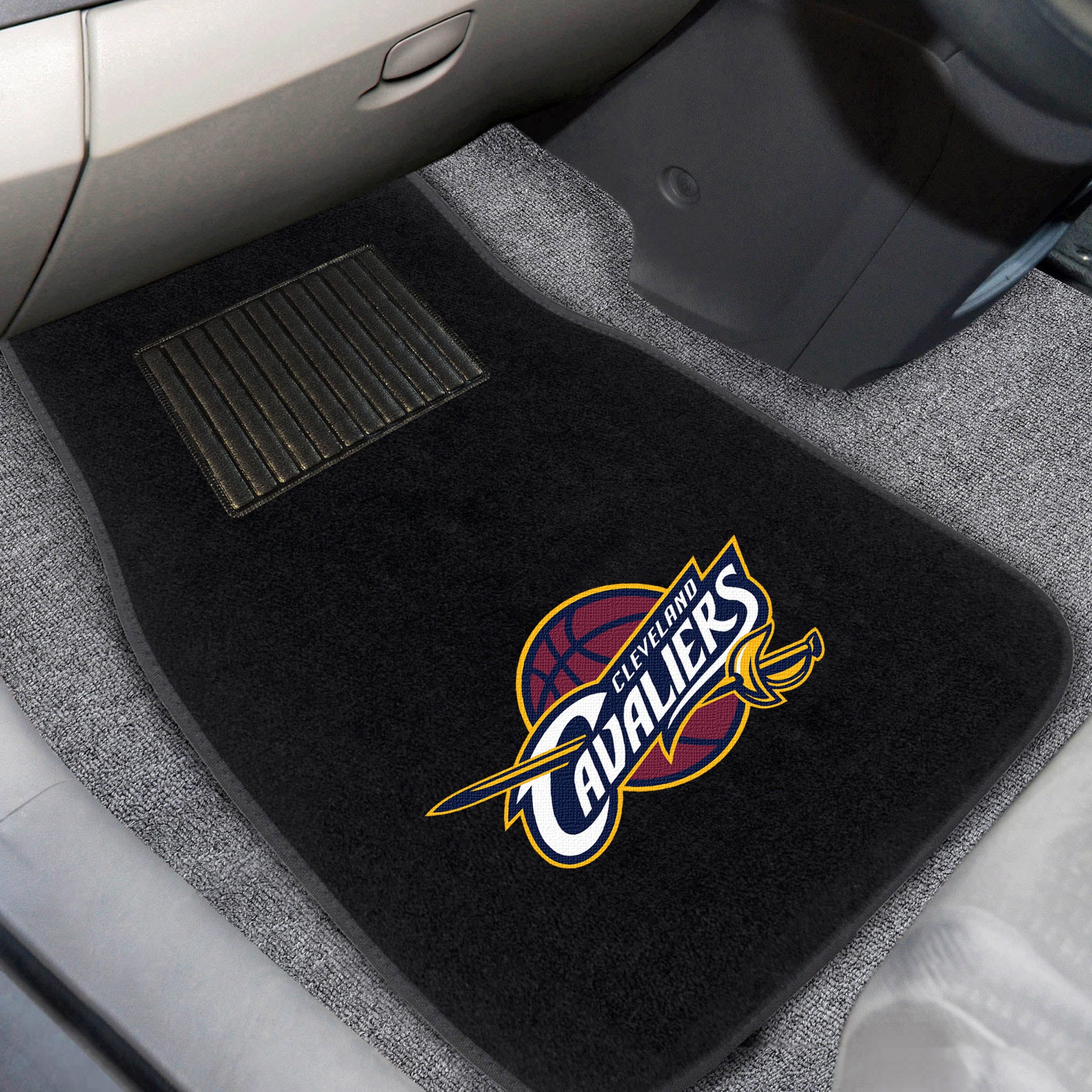 Cleveland Cavaliers 2 Piece Embroidered Car Mat Set Walmart Com Walmart Com