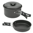 thumbnail image 1 of Camping Cooking Pans Set,Camping Cookware Mess Kit Camping Cookware Set Portable Camping Pans Optimized for Excellence, 1 of 8