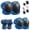 Blue, variant on Vornel Protective Gear Set 6 Pack - Knee Elbow Wrist Pads for Kids Youth Adult, Adjustable for Skate Cycling Scooter, Multiple Colors