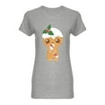 thumbnail image 1 of Gingerbread Girl Shaped T-Shirt Women -Image by Shutterstock, Female Small, 1 of 2