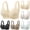 Beige BGL, variant on Woman's Bra Woman's Underwear Front Snaps No Underwire Bras Solid Color Fashion Thin Brassiere Loose Casual Wear Beige XXL