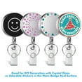 thumbnail image 6 of MINKUROW 4 Pieces Retractable Badge Holder Heavy Duty Badge Reels ID Holder with Keychain Ring Clip for ID Card Carabiner Key Card Work Badge, 6 of 7