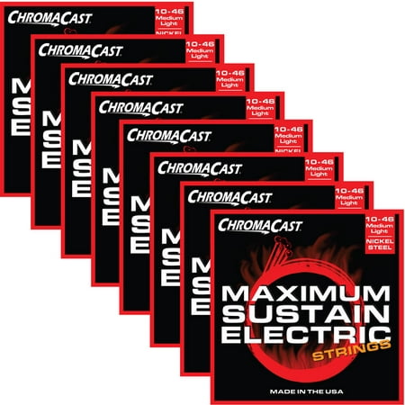 ChromaCast Maximum Sustain Medium-Light Electric Guitar Strings, (.010-.046),