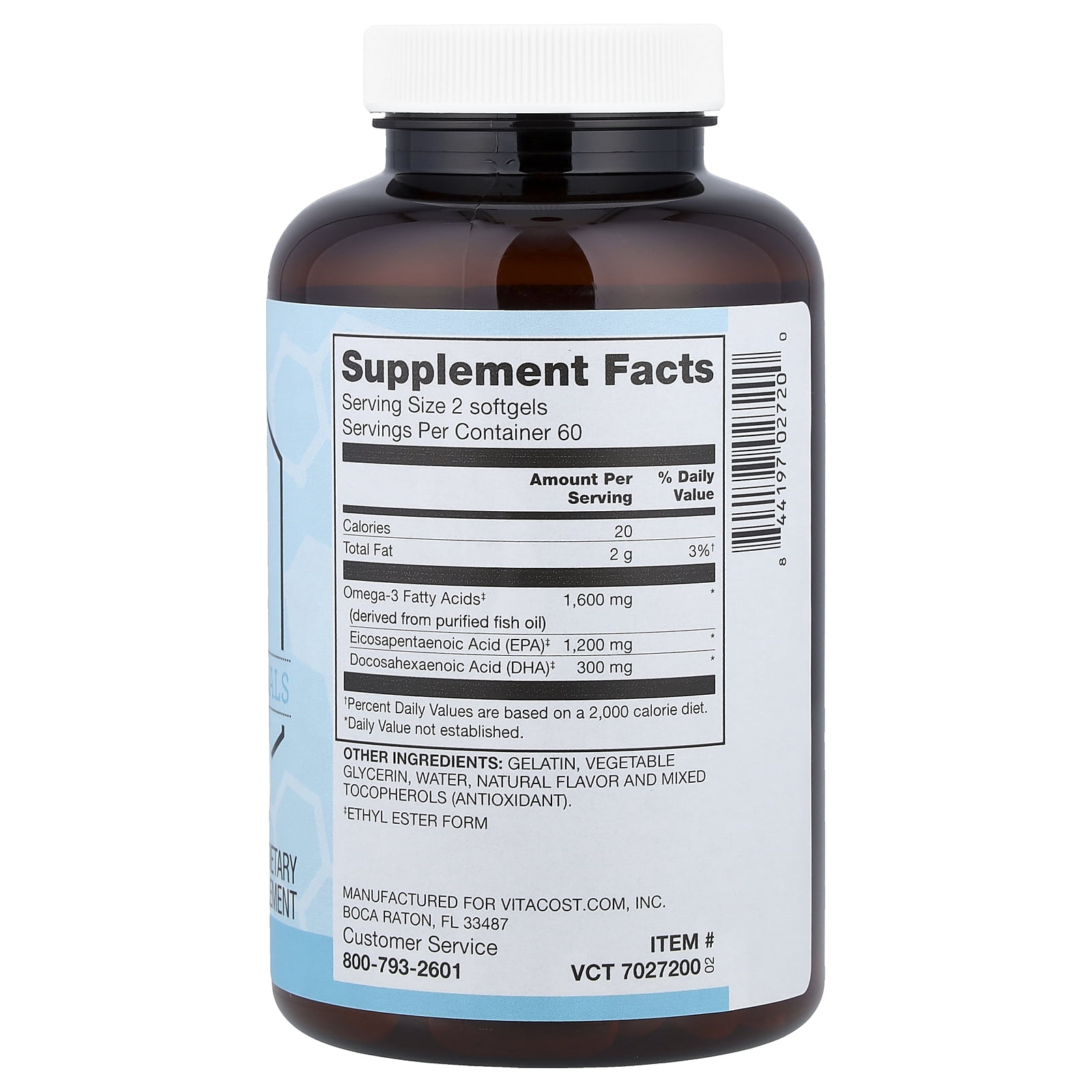 Vitacost Synergy®, Super EPA Omega-3, 120 Softgels