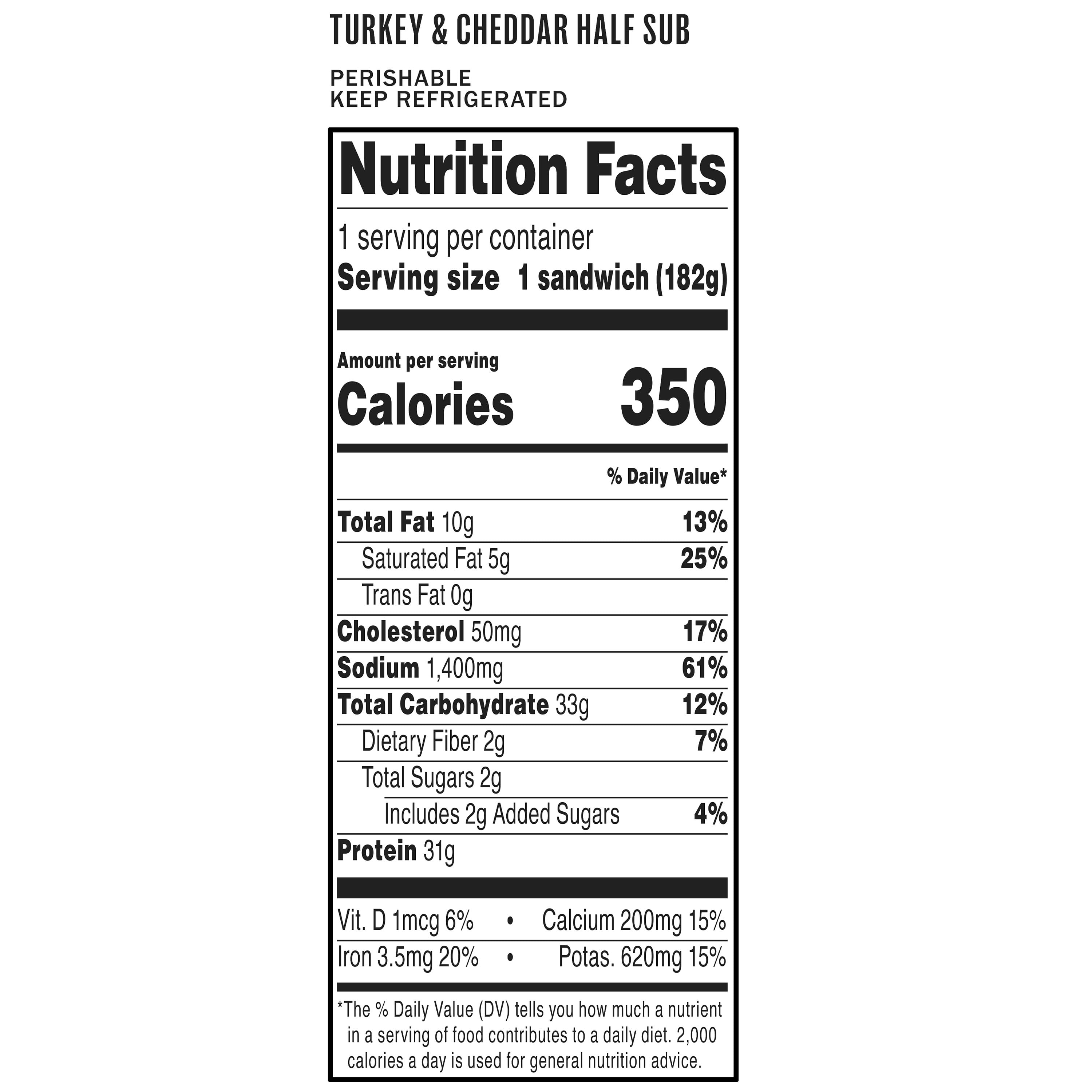 MKS TURKEY & CHS MAP SUB SANDWICH HALF 8.1OZ