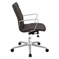 thumbnail image 3 of Modern Contemporary Urban Design Work Home Office Office Chair, Brown, Faux Leather, 3 of 4