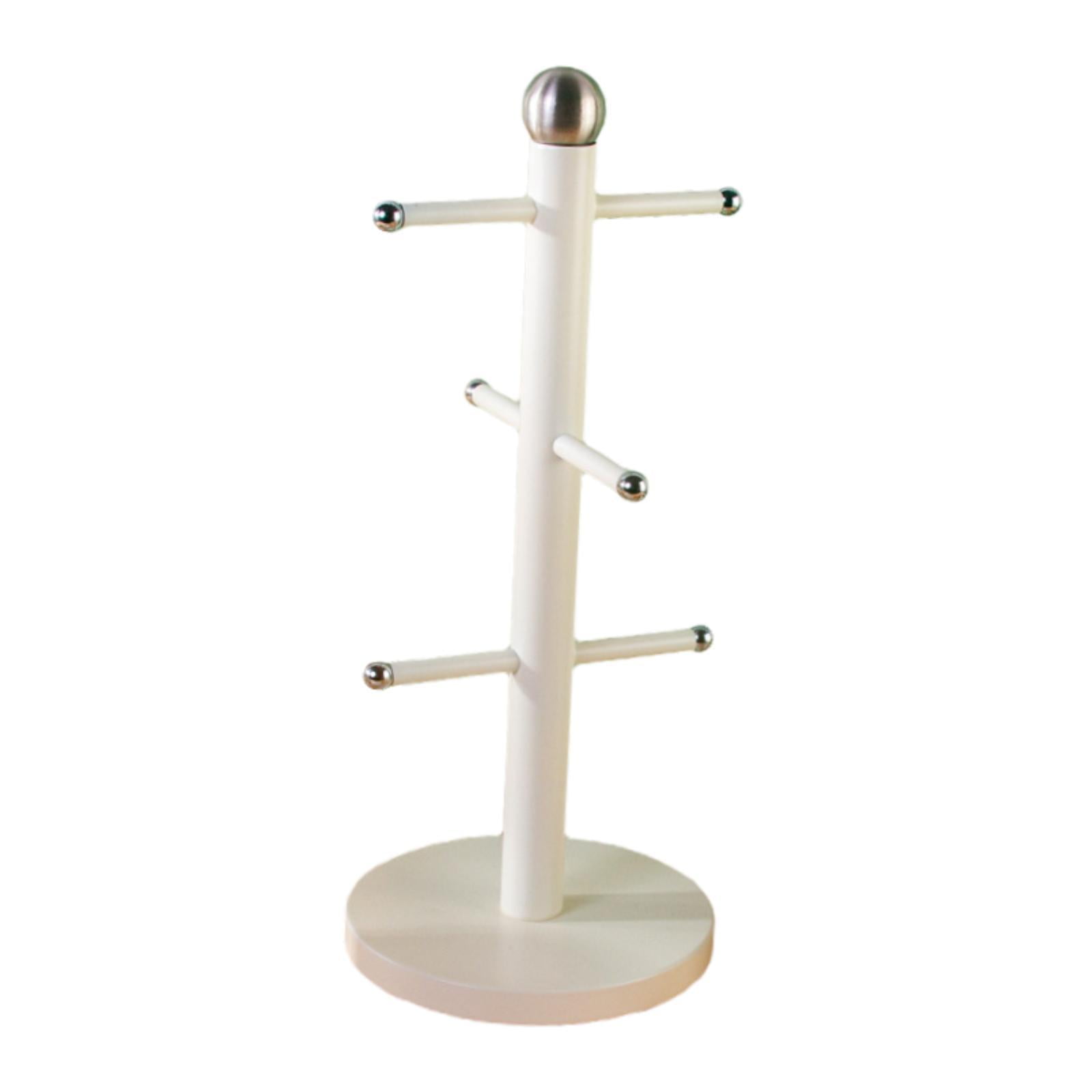 Fiocias Cup Drying Rack Glass Bottle Holder for Glass Bottles Cosmetics Baby Bottles White