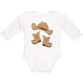 thumbnail image 3 of Inktastic Western Style Boy Boots Boys or Girls Long Sleeve Baby Bodysuit, 3 of 5