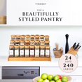 thumbnail image 3 of Bamboo Glass Spice Jars with Labels and Shaker Lids Clear Empty 4oz 24 Pack Bottles Set, Glass Spice Containers with Labels, Seasoning Organizer Jars, 3 of 7