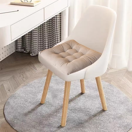 PONPRNGY Solid Color Square Seat Cushion Non-Slip Corduroy Chair Pad for office Home Car Comfortable Tush Cushion 15.57 In
