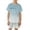 Light Blue, variant on Bobifish Little Boys Mesh Active Set Breathable Ombre Letter Printed Short Sleeve Tee And Drawstring Shorts Running Workout Kids Outfit Set, 2pc, Size 2T-13Y