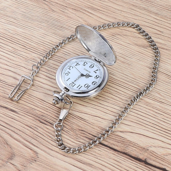 SOPOTUTU Men's Pocket Watch Mechanical Movement with Removable Chain
