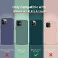 thumbnail image 6 of Designed for iPhone 12 Case, Designed for iPhone 12 Pro Case, Silicone Shockproof Phone Case with [Soft Anti-Scratch Microfiber Lining] 6.1 inch, White, 6 of 14