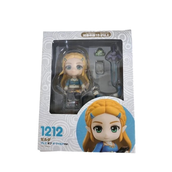 10cm #1212 The Legend of Zelda Breath of The Wild Zelda Action Figure #733-DX Link Anime Figure PVC Collection Model Doll Toys