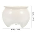thumbnail image 2 of HEMOTON Decorative Flower Pot Home Ceramic Flower Pot Small Wall Planter for Indoor, 2 of 8