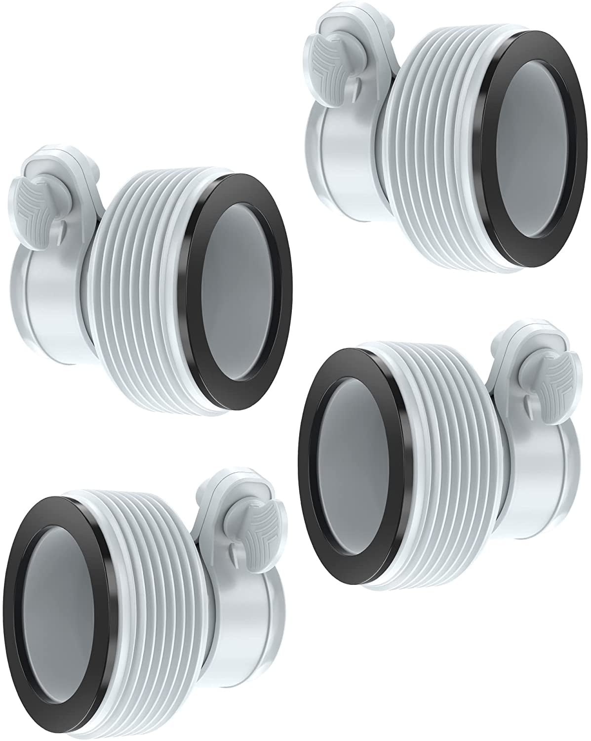 1.25" to 1.5" Type B Hose Adapters for Intex Pool, Hose Conversion Adapters B Kit to Upgrade