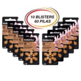 thumbnail image 1 of Pilas Auditivas Duracell  Mod 13 Zinc Aire 1.4v 60 piezas, 1 of 8