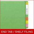 thumbnail image 6 of 20 pt Super Heavy Duty Color Folders, Full Cut End Tab, Letter Size, Green (Box of 40), 6 of 7