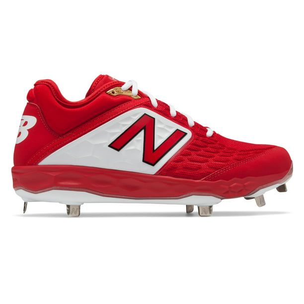 New Balance Low-Cut 3000v4 Metal Baseball Cleat Mens Shoes Red with White - Walmart.com 