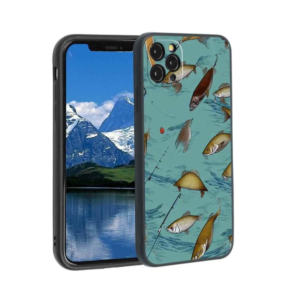 Compatible with iPhone 11 Pro Phone Case, Fishing-92 Case Silicone Protective for Teen Girl Boy Case for iPhone 11 Pro