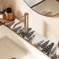 thumbnail image 2 of Yayeee Faucet Mat for Kitchen Sink 30" Diatomite Long Splash Guard Pad, Hand Drawn Christmas Trees, 2 of 7