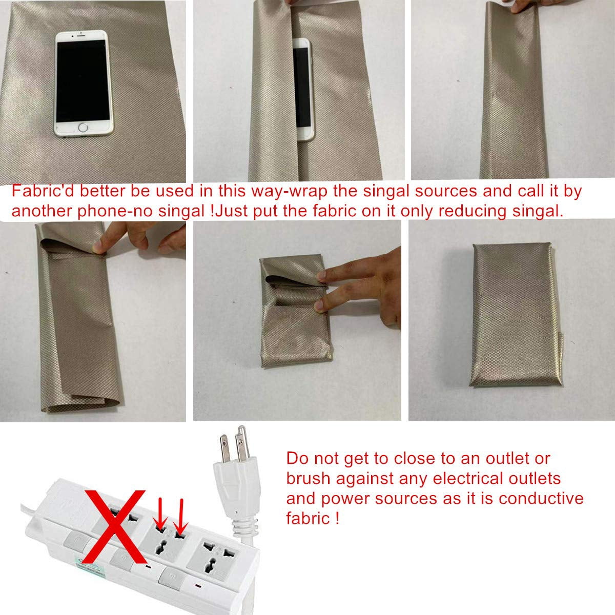Highly Conductive Copper Fabric Blocking WiFi/RF Anti-Radiation Military Grade for Radiowave Microwave, Electromagnetic Fields 78"x43" inch