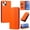 Orange, variant on Magnetic PU Leather Wallet Case for iPhone 13, RFID Blocking Flip Phone Cover with Wrist Strap Card Slots Cash Pocket Kickstand Full Body Protection for iPhone 13, Green