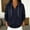 Navy, variant on Womens Sweatshirts Oversized Relaxed Fit Pullover Hoodies,Oversized Drop Shoulder Partial Snap Button Henley Neck Hooded Sweatshirt Jacket White L