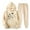 Beige, variant on JURANMO Fashion 2 Piece Sets for Women Casual Lightweight Hoodie Sweatsuit Dandelion Print Hooded Pullover Tops with Kangaroo Pocket Sweatpant Two Piece Matching Outfits Pink S
