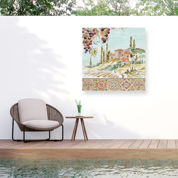 Daphne Brissonnet 'Tuscan Breeze III' Outdoor Canvas 24x32