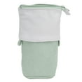 thumbnail image 1 of Estuche para lápices con soporte para bolígrafo, lindo estuche telescópico, bolsa de maquillaje portátil para estudiantes de escuela, oficina, mujeres, adolescentes, verde, 1 of 10
