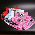 thumbnail image 4 of Fakrich WoMen Polyester Boxing Shorts for Boxing Training Fitness Gym Cage Fight MMA Mauy Thai Kickboxing Trunks Clothing Pink M, 4 of 6