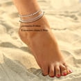 thumbnail image 2 of Women Anklet Creative Fashion Simple Anklet Charm Bracelet Beach Anklet, 2 of 10