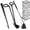 Black, variant on 3 in 1 Candle Wick Trimmer, Candle Snuffer, Bell Shaped Candle Wick Dipper, Oil Lamp Scissor Cutter Tool Stainless Steel Candle Accessories Set(Gold)
