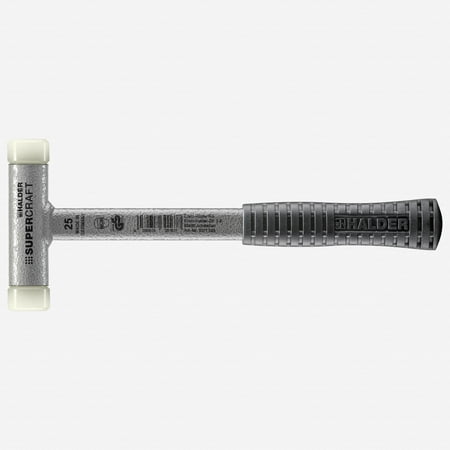 UPC: 4030618301677 | Halder Supercraft Dead Blow Non-Rebounding Hammer with Nylon Face Inserts and Steel Housing 0.98 / 13.58 oz.