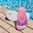 thumbnail image 3 of POLERO Kids Boys Girls Flip Flops Mermaid&Seashells Pink Print Comfort Quick-Dry Beach Pool Thong Sandals(Little Kid/Big Kid) Size 11, 3 of 7