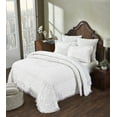 thumbnail image 3 of Better Trends 2 Piece Chenille Bedspread Set for Twin Bedspread 100% Cotton Medallion Design Lightweight Bedspread for all Season Heirloom Collection (White), 3 of 5