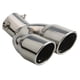 thumbnail image 1 of Punta Escape Doble Doblada Ehuebsd Atornillada Borde Enrollado Corte Inclinado Entrada 3 Pulgadas Plata, 1 of 9