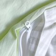 thumbnail image 7 of 2 Pieces Light Green Plaid Bedding Set Green Grid Geometric Pattern Comforter Cover Soft Plaid Microfiber Twin Duver Cover Set, 7 of 7