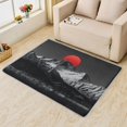 thumbnail image 2 of Mountain Rugs for Living Room - Mountain Rug & Home Decor, 3x4 Area Rug, Red Sun Rugs for Entryway, Washable Non Slip Soft Low Pile Small Indoor Door Mat, Black and Red Carpet & Room Decorations, 2 of 7