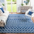 thumbnail image 3 of SAFAVIEH Blossom Aspen Geometric Wool Area Rug, Navy/Ivory, 10' x 14', 3 of 8