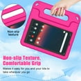 thumbnail image 3 of BMOUO Kids Case for Walmart Onn 7 inch Gen 3 2022 (Model:100071481), Light Weight Shockproof Convertible Handle Stand Case for Onn 7" Tablet 2022 (Only Fit for 2022, 3rd Gen), Rose, 3 of 6